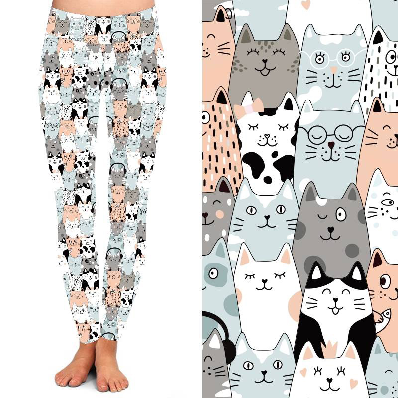Cat Call Leggings with Pockets