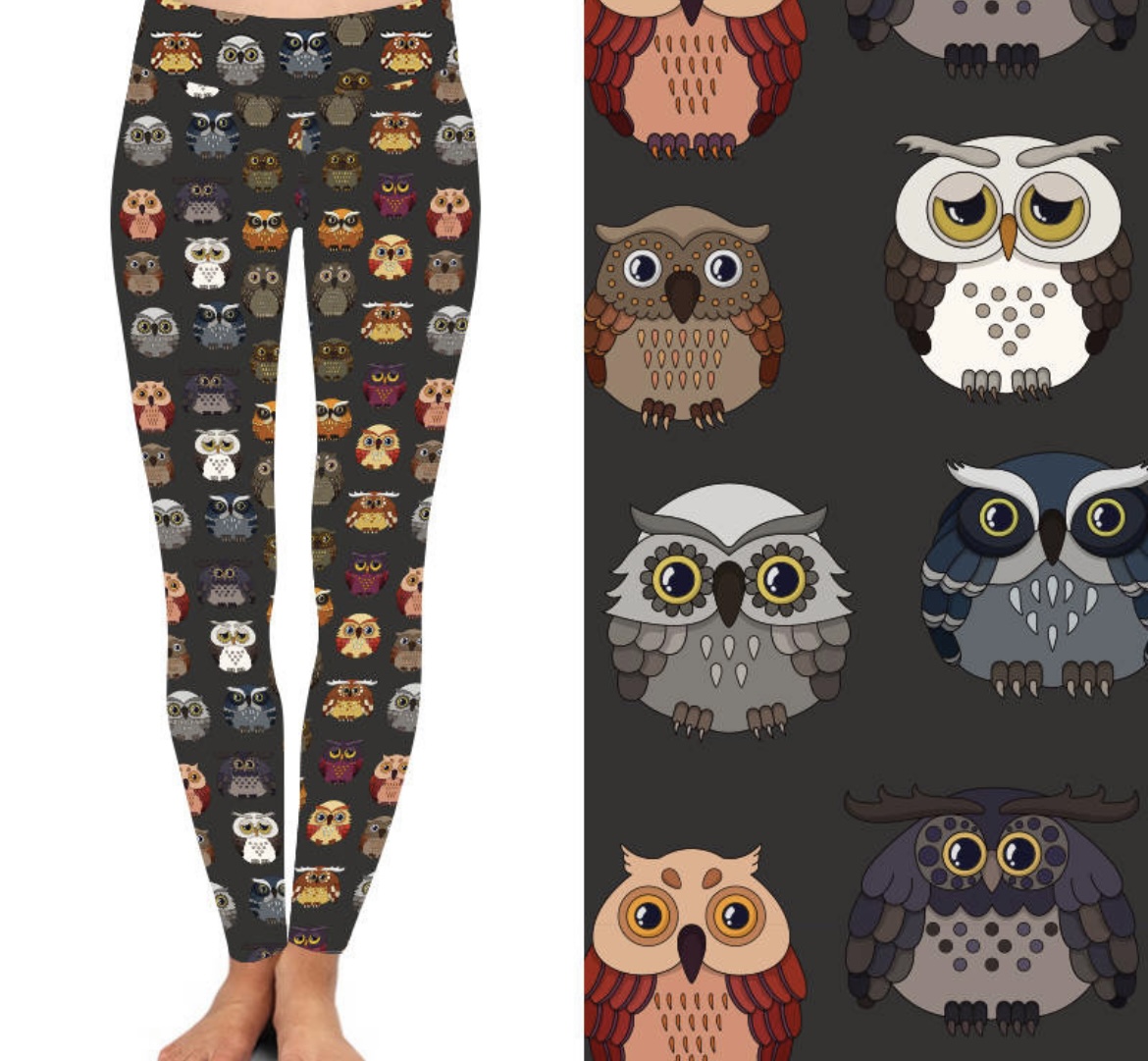 Hooter Plus Leggings with Pockets