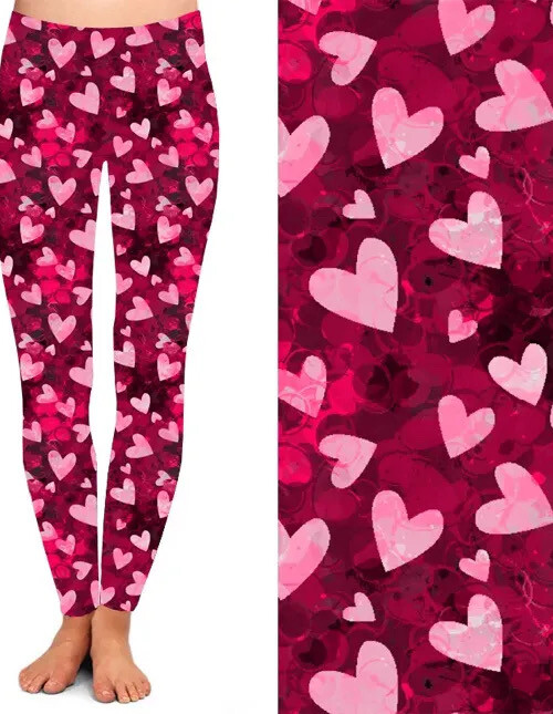 Heart Throb Plus Leggings with Pockets